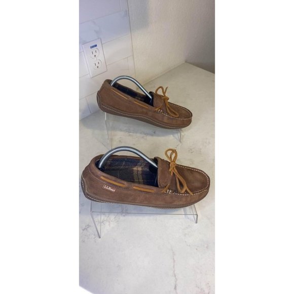 Warm and Cozy Men's L.L. Bean Acorn Slippers, Size 9 - Picture 5 of 8
